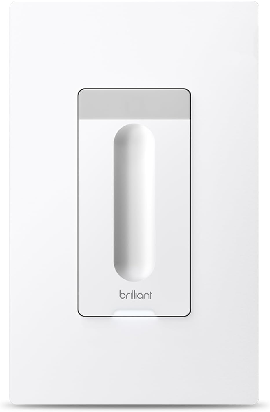 Brilliant Smart Dimmer Switch (White) — Compatible with Alexa, Google Assistant, Apple HomeKit, Hue, LIFX, SmartThings, TP-Link, Wemo and More