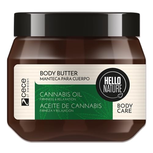 P-Beauty - Mantequilla corporal natural con aceite de semilla de cáñamo, para pieles muy secas con manteca de karité y aceite de coco, crema vegana sin parabenos ni siliconas, crema corporal (1 x 250