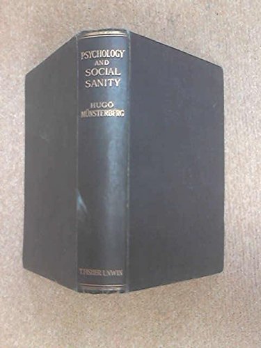 Psychology and Social Sanity B000GPEZ8C Book Cover