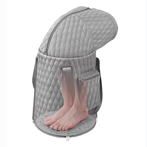 Spa de pies portátil plegable con asa, gris miniatura 1