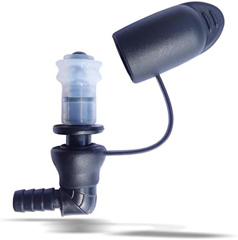 Hydration Water Bladder Bite Valve Mouthpiece Replacement - Leak-Proof, Easy-to-Use Pull/Push Shutoff Valve with Dust Cover - Compatible with Hiking Water Backpack with Bladder or Hydration Pack