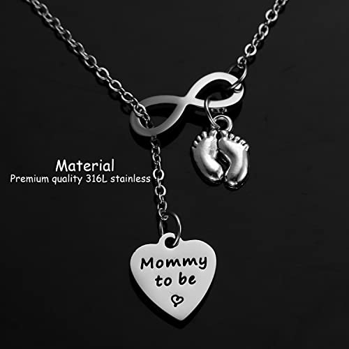HUTIMY New Mother Necklace Gifts For Mommy To Be Gifts Necklaces For 2nd 1st Time Mom Women Her Expectant Mother Mommy To Be Necklace2