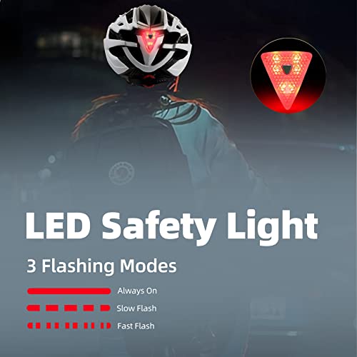 Shinmax Bike Helmet, Cpsc/Cpc Certificated Bicycle Helmet With Detachable Magnetic Goggles&Led Back Light&Portable Backpack Cycling Helmet Adjustable Mountain Bike Helmet For Adult Men Women Sm-T69 #TOP3