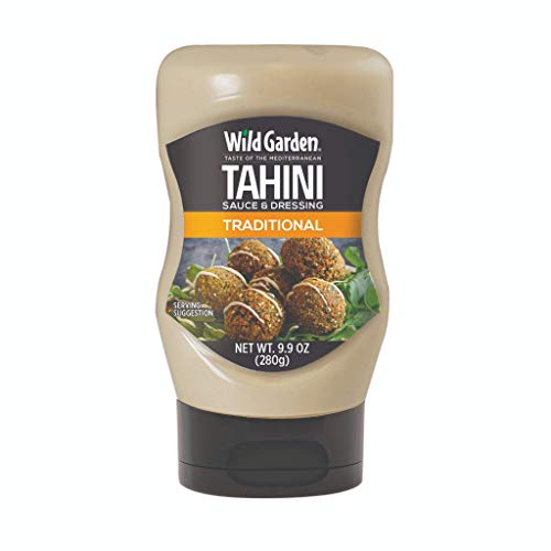 Wild Garden Easy Squeeze, Traditional Tahini, Great on falafel, sandwiches, salads, and S'mores! 9.9 oz Pack of 6