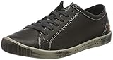 Herausnehmbare Innensohle Softinos Damen ISLA Sneaker, Schwarz (Black), 39 EU