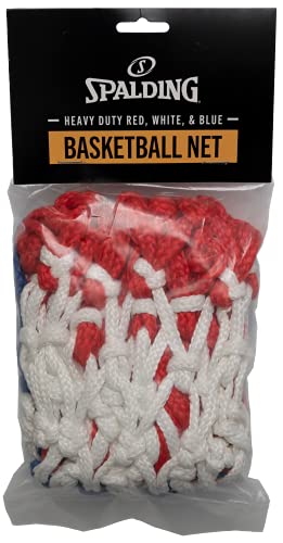 Spalding Heavy Duty Basketball Net (Multi-Coloured) Red, White, Blue