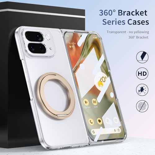 Coque Google Pixel 10 Pro Fold ultra-fine : écrin transparent violet de haute précision