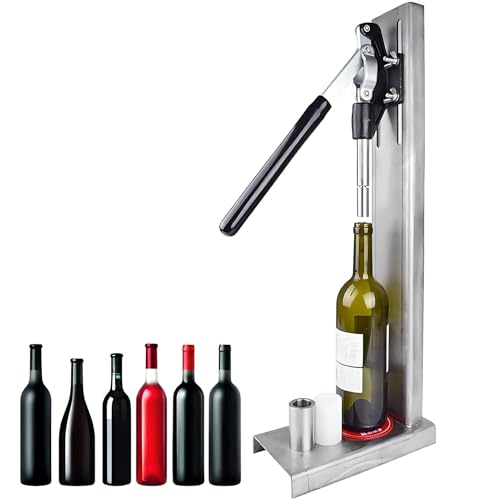 Capsuleuse manuelle pour bouteilles de vin et bière avec 2 manchons POM