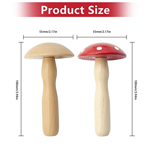 Kit de setas para zurcir con hilo y aguja, set de 2 piezas para zurcir calcetines y sombreros, para manualidades DIY miniatura 2