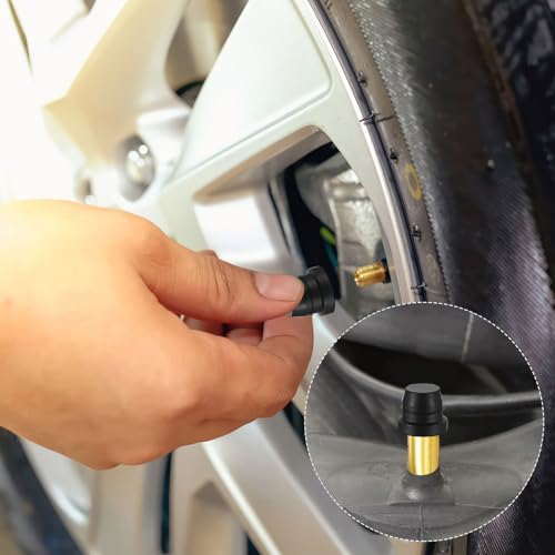 40 Stück Bremsentlüfter Schraubkappen, 6mm Gummi Fett Zubehör Kappen, Fett Fitting Staubschutzkappen, Bremsentlüftung Bremsnippelkappe für Automotive Motorrad Ersatzteile, Schwarz