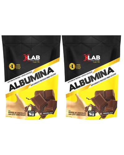 Kit 2 Albumina - 1000G Chocolate com Leite Condensado - XLab, Xlab, 1000 G