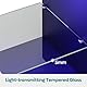 Bestier TV-Schrank 145x35x52 cm für Fernseher bis 65 Zoll mit RGB LED-Beleuchtung (22 Farben) & verstellbaren Glasböden - Lowboard für Wohnzimmer, Schlafzimmer (Schwarze Kohlefaser)