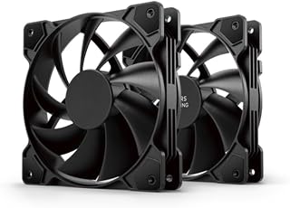 Ventilador - kit de 2 ventiladores auxiliares, color negro, bajo consumo, diseño moderno, ideal para mejorar la ventilación en espacios cerrados.*