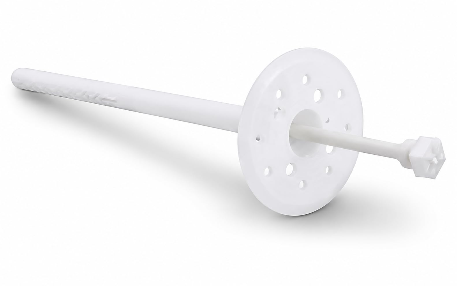 Wkręt-Met - Lote de 200 soportes aislantes con zona de expansión larga para placas de aislamiento EPS XPS de plástico, tacos aislantes para ladrillos sólidos, hormigón perforado, color blanco, 10 x