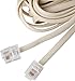 Telephone Cords for Landline Phones - Telephone Cords for Landline Into Wall Jack - Superb Sound Quality + Sturdy Materials - Bone Ivory - Compatible with Devices w/a Phone Jack (15ft Phone Cord)