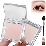 Nude Matte Eyeshadow Palette for Mature Skin & Sensitive Eyes — Long Lasting Waterproof Pressed Powder, Smooth Blendable Cream Texture with Brush, High Pigment for Day & Night Makeup