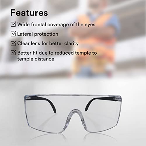 Image of 3M 1709IN Safety Goggles Hard Coat Eye Protector Anti Pollution Eyewear For Multipurpose Use In Ridi