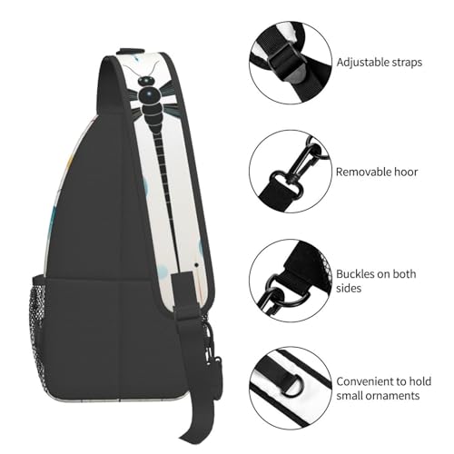 Bolso sling unisex negro resistente para viaje y senderismo miniatura 4