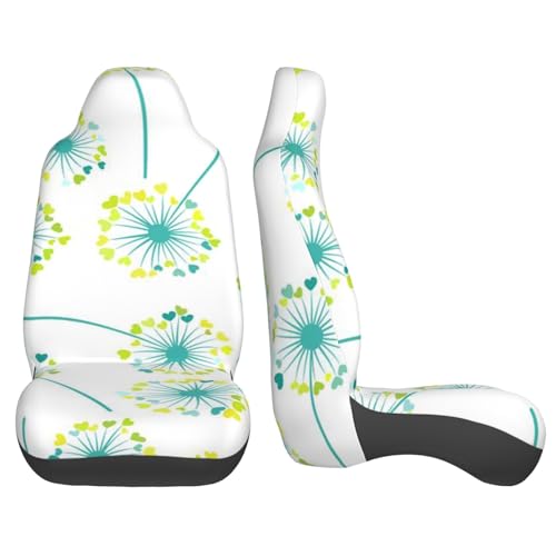 Funda universal para asiento de coche con diseño de dientes de león para protector delantero 4