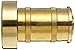 Moon BRN151NST Brass Fire Hose Nozzle, Twist On/Off, 60 gpm, 1-1/2