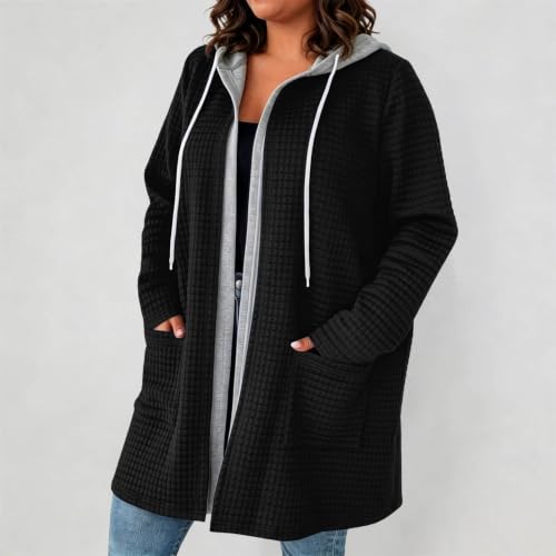 Veste de transition ample à manches longues pour femme active - 3