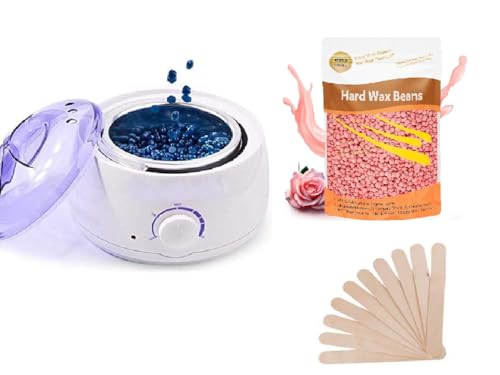 Image of Waxing Kit Combo Wax Machine Wax Heater Warmer Hot Wax Heater with Hair Removal Wax Beans( 100 g )|Hair Removal Waxing Kit for Women (Multi - colour) (Wax Heater Kit) Brazilian wax