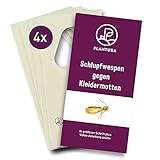 Plantura Schlupfwespen gegen Kleidermotten, 4 Karten à 6 Lieferungen, wirksam & nachhaltig