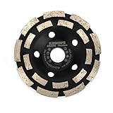 LIEBKRAFT Premium Diamantschleiftopf 125 mm x 22,23 mm – Doppelreihige Schleifscheibe für Beton, Stein & Ziegel – Universell für Winkelschleifer für Beton, Schleifscheiben – EN 13236 (Basic)