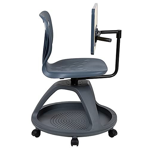 image for Flash Furniture Laikyn Mobile Desk Chair with 360-Degree Tablet Rotati