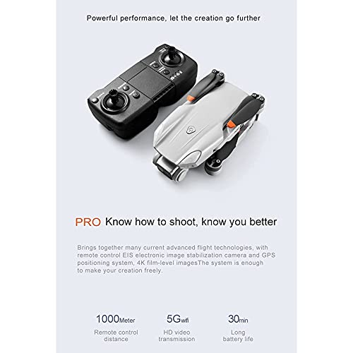 Drohne mit Kamera-Live-Video und GPS-Rückkehr nach Hause für 4k-Mini-Drohnen für Kinder 8-12 klappbare HD-Luftaufnahmen – Bild 3