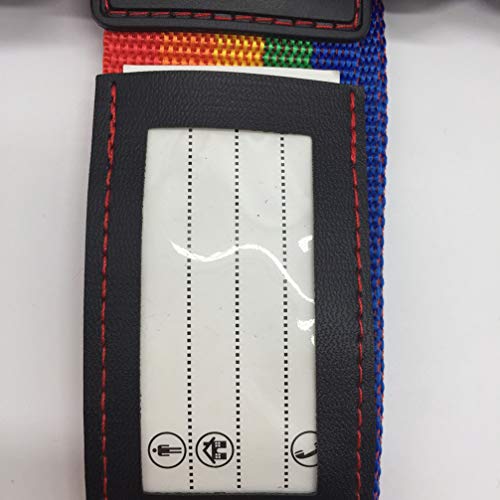 Bolsa de viagem ajustável VALICLUD para mala de viagem, cinto de bagagem (arco-íris)