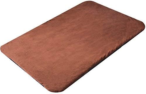 SUPERJARE XLarge Pet Bed Mat for Cat Cage/Dog Cot, Cushion Pad for Kennel, 47.3 inches x 32.8 inches - Brown