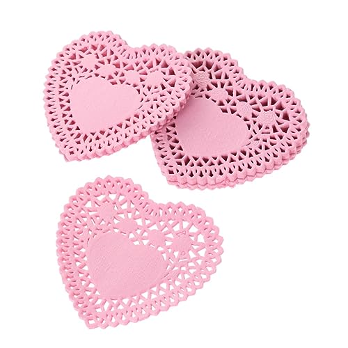 CIYODO 4 Inch Cake Paper Doilies Lace Food Doilies Wedding Tableware Paper Mats Random Color