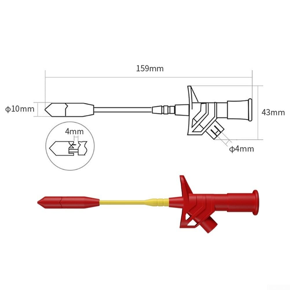 Multimeter Test Kit mit Krokodilklemmen CAT III 1000V