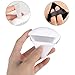4 facial soft triangle puffs, wet and dry makeup tools, used for powder, mineral powder, body powder, foundation make-up, washable powder puffs (Black)