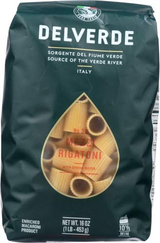 Del Verde Rigatoni Mezzi - 16 oz (Pack of 2)