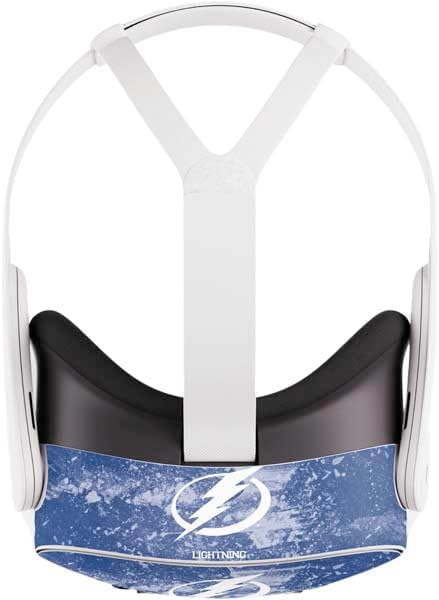 Skinit Decal Gaming Skin Compatible with Meta Quest 3S - Officially Licensed NHL Tampa Bay Lightning Frozen Design