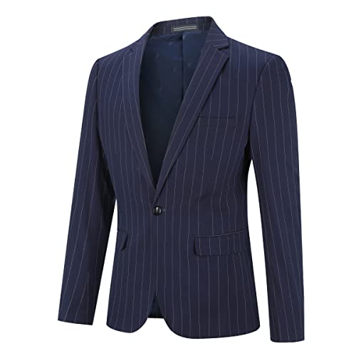 YOUTHUP Abito da Uomo 2 Pezzi Abiti a Righe