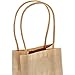 Juvale Mini Brown Gift Bags with Handles - 50-Pack, 3.5 x 2.4 x 7 in - Mini Paper Bags for Retail, Party Favors & Crafts