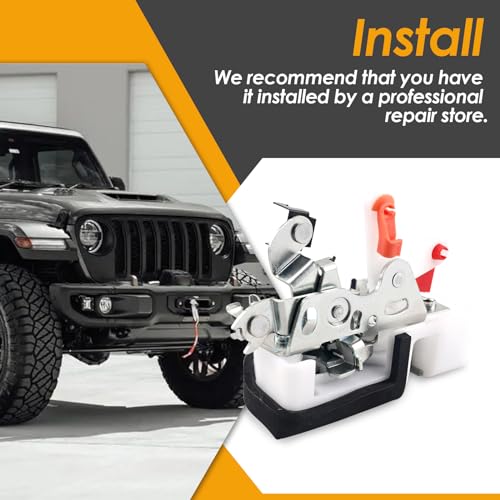 Image of 55075991AE Door Lock Latch Assembly（Front Left ） Compatible with 1997-2002 Jeep Wrangler SE TJ Sport 2.5L&Sahara Sport X 4.0L