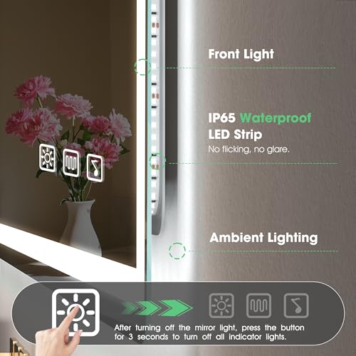 Miroir connecte Bluetooth salle de bain pour écouter votre musique - 7