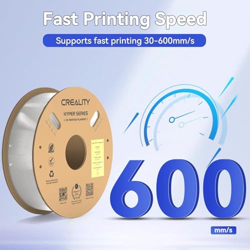 Image of Official Creality Transparent Filament Hyper PETG Filament Clear 1.75mm, High Speed 600mm /s 3D Printer Filament PETG, 1kg(2.2lbs) /Spool, Dimensional Accuracy ± 0.05 mm