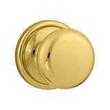 Kwikset Hancock Hall/Closet Knob in Lifetime Polished Brass