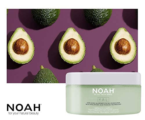 Noah Yal Restore Hair Mask With Hyaluronic Acid For Hair - Hydrating, Anti Aging, Repairing Hair Mask And Hair Moisturizer, Coconut Avocado Hair Mask Sulphate Free - 6.76 Fl.oz, Avocado Oil #TOP3