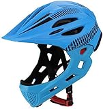 Kinder Fahrradhelm Abnehmbarer Integralhelm Chinion Balance Fahrradhelm H mit Licht Atmungsaktiv Rückseite
