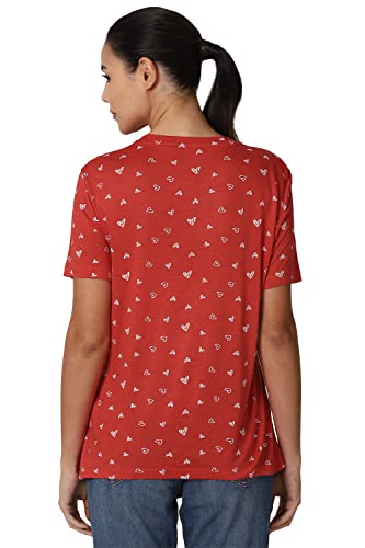 Image of Van Heusen Women's Cotton Graphic Regular Fit T-Shirt