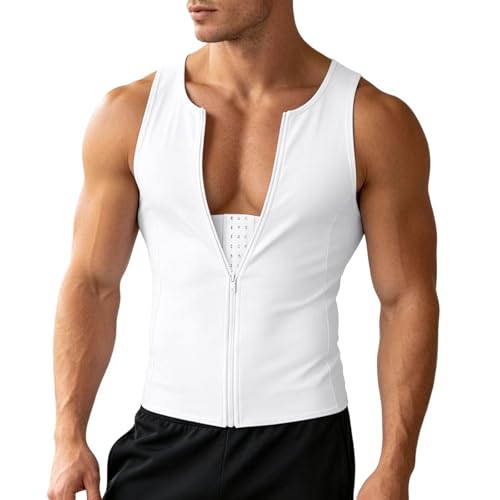 Camiseta interior reductora de abdomen y corsé moldeador masculino