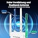 WONLINK 1200Mbit/s WLAN Verstärker Dualband MU-MIMO mit 4 Antennen & Ethernet-Port, WiFi Repeater mit WPS, Signalstärkeanzeige, Repeater/AP/Router Modus, für Innenbereich, EU-Stecker