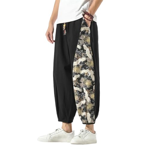 Pantalon droit homme coupe ample jambes larges résolvant l'inconfort d'été