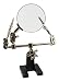 Zega Crafts Helping Hand Magnifier - Adjustable 4X Magnifying Glass on Metal Base with 2 Adjustable Alligator Clips -Designed for Soldering, Crafting and Small Precision Projects